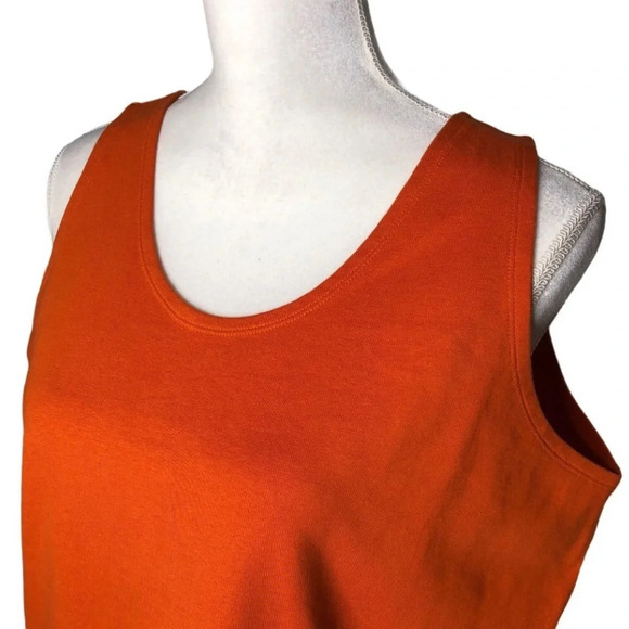 PATAGONIA Vintage Organic Mobilitee Orange Tangerine Tank Top - Picture 9 of 9